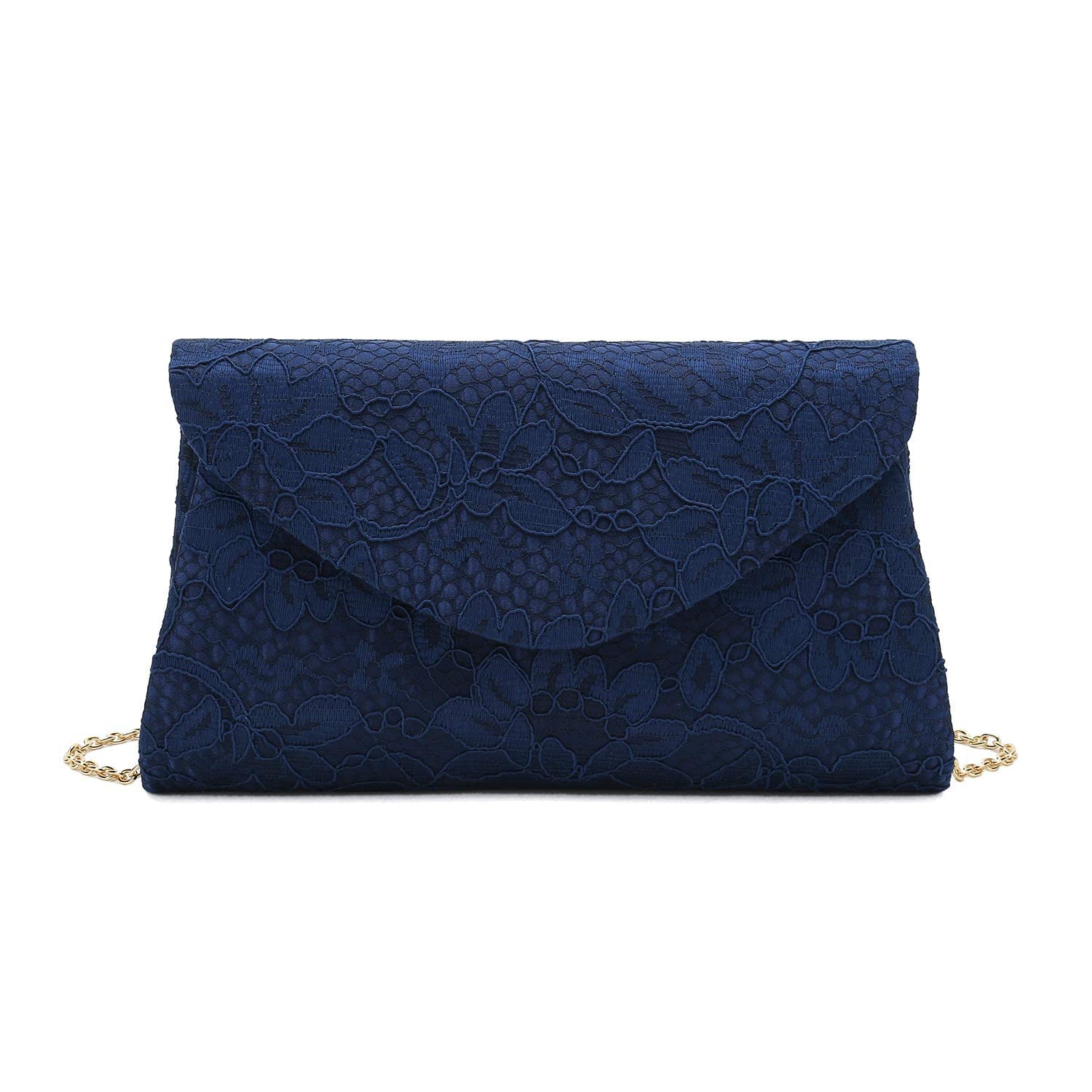 CHARMING TAILORClassic Lace Clutch Purse Formal Handbag Evening Bag for Prom/Wedding