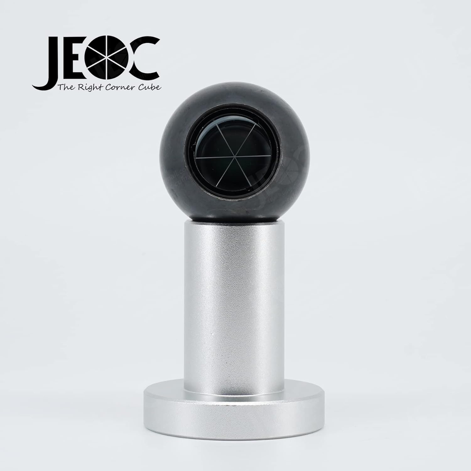 JEOC Mini Spherical Monitoring Prism Set Reflector with Magnetic Pedestal,Land Surveying Equipment (Silver Coated)