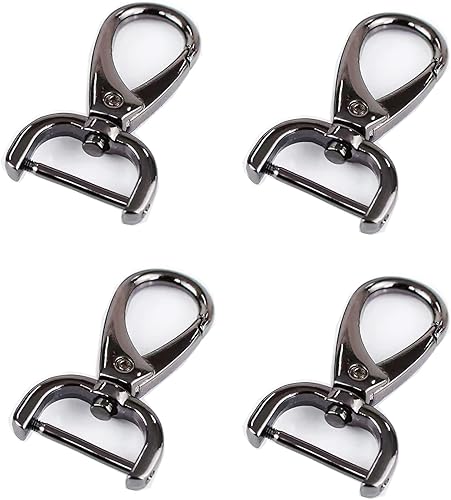 Broches de pinza de langosta de 1 pulgada0.984 in, ganchos giratorios para correa, clip para llavero, ganchos de cierre giratorio desmontables para