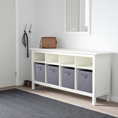 Miniatura 5 de PowerKing Cubos de almacenamiento plegables con asas, contenedores plegables de tela para estantes de armario, contenedores de almacenamiento