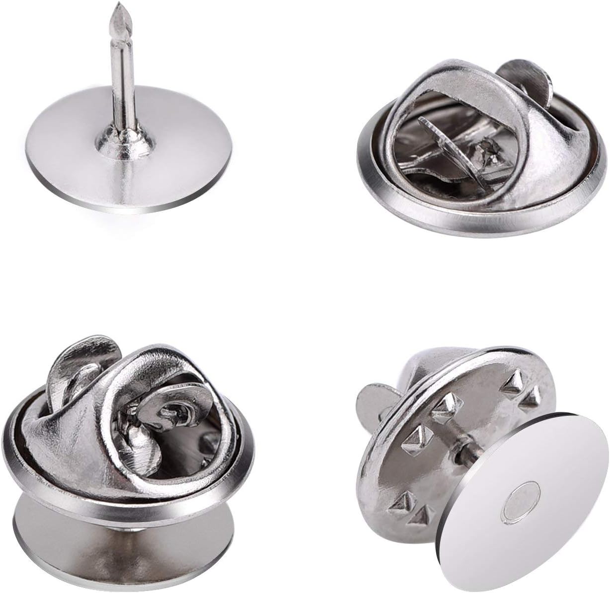 eBoot 25 Pieces Tie Tacks Blank Pins with Clutch Back