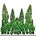Miniature Trees and Bushes Model Trees Diorama Trees Woodland Scenic Train Scenery Railroad Architecture Fake Trees for DIY Crafts Landscape, 40 PCS by Baryuefull