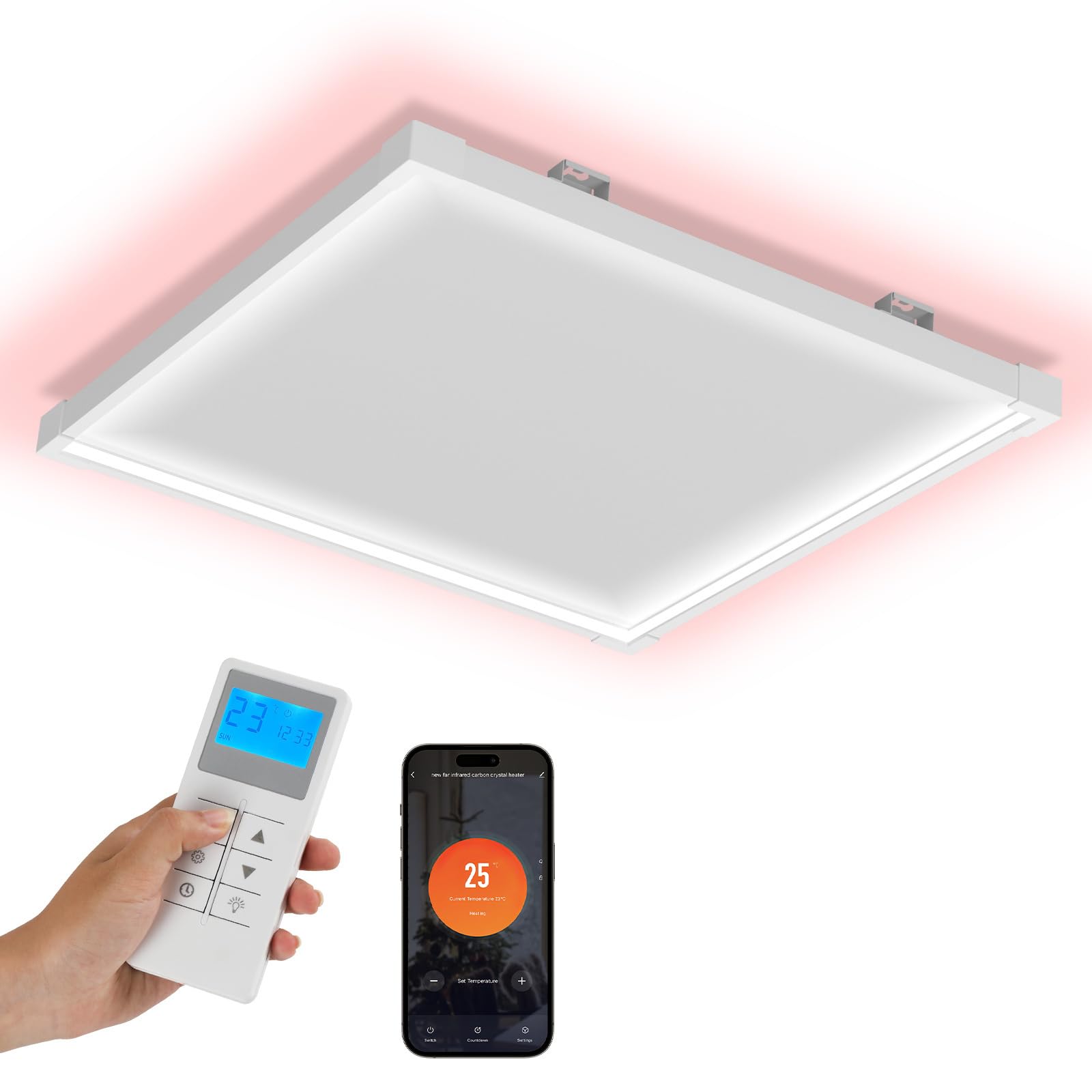 Chauffage Infrarouge Hybride Avec Thermostat Et Protection Contre La