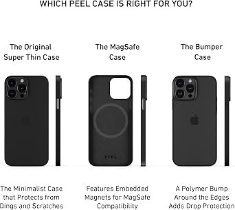 PEEL Super Thin Case for iPhone 13 Pro (Black)