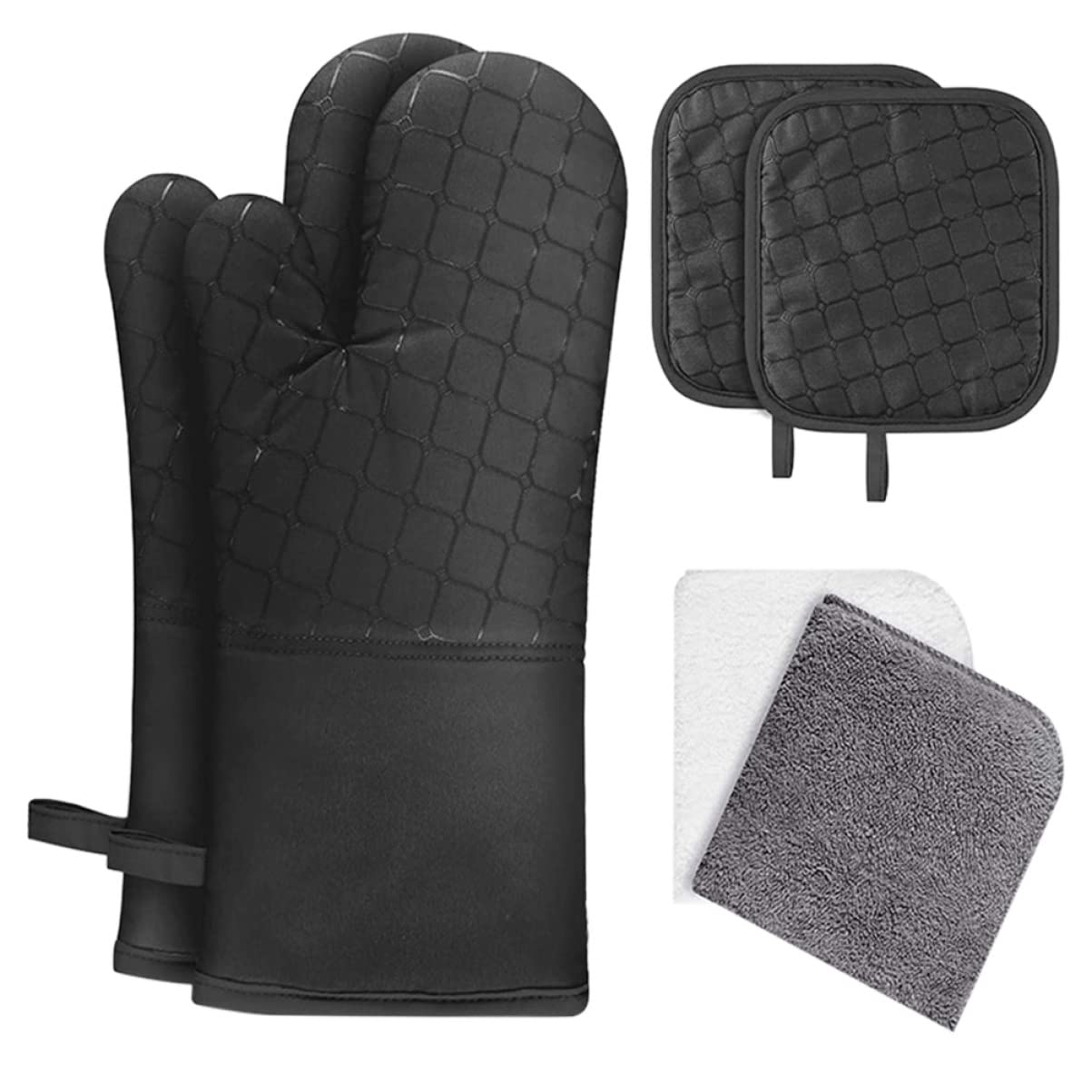 Manoplas para Hornear Cocinar Guantes De Horno Transpirables y Cómodos Unidades