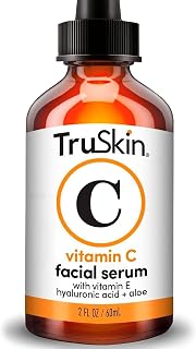 TruSkin Vitamin C Serum for Face: Anti-Aging Brightening with Hyaluronic Acid & Vitamin E – Fades Dark Spots, Fine Lines, All Skin Types 2oz