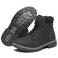Women Snow Boots Winter Boots For Women Ladies Ankle Warm Shoes Fur Lined Winter Walking Waterproof Anti-Slip Lace Up Lightweight Shoes With Outdoor Indoor Mid Calf Booties