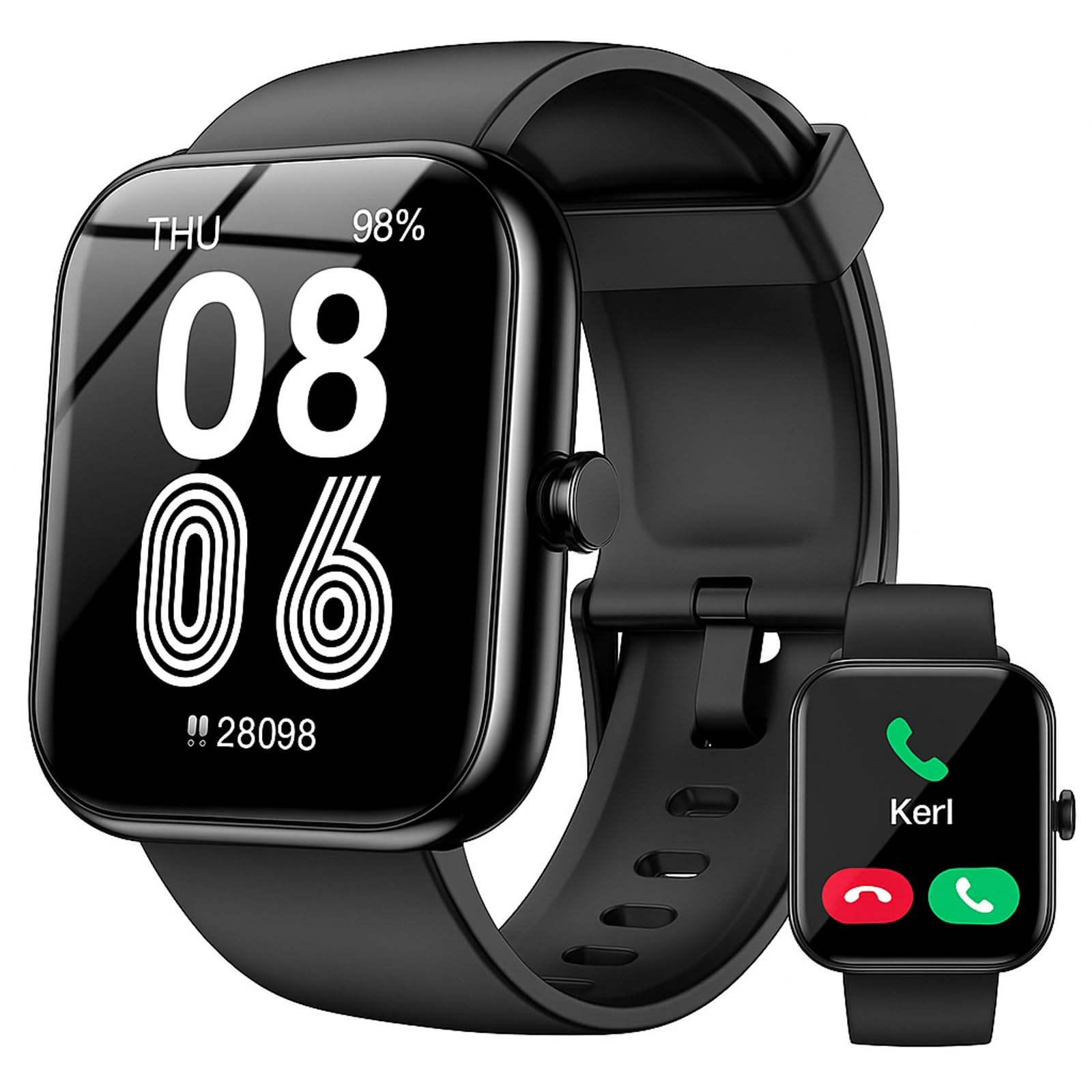 Smart Watch with Alexa Built-in 1 83 HD Touchscreen Digital Bluetooth Calling IP68 Waterproof Fitness Tracker 120 Sports