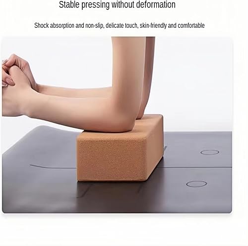 Miniatura 5 de Bloque de yoga  Bloque de corcho de grano fino, equipo de yoga, accesorio de gimnasio en casa, herramienta de pilates, ligero para viajes, accesorio