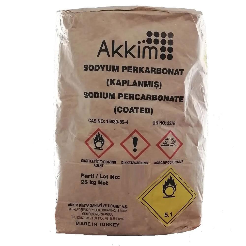 Percarbonato di Sodio Additivo Naturale, smacchiante, sbiancante, igienizzante ecologico sacco da 25 Kg - 5000 Lavaggi - Chemica Solutions