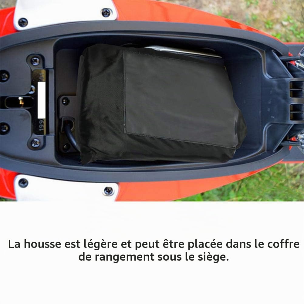 Protection des jambes scooter - Protection universelle contre les intempéries - Pour scooter - Avec bandes réfléchissantes sécurisées - Protège du vent, de la pluie et du froid