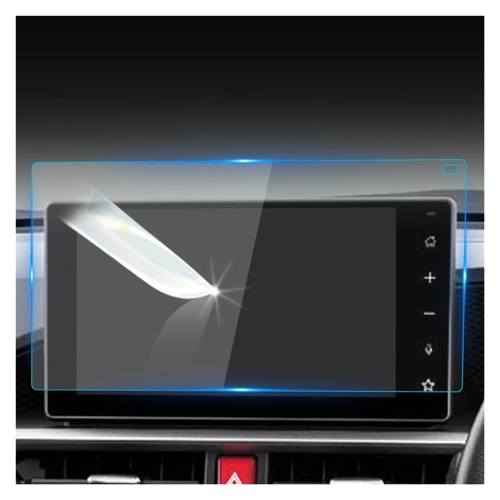 Displayschutzfolie Fahrzeuginnenraum Für Toyota RAIZE 2020 Displayschutzfolie Konsole Gehärtetes Glas Film Navigator Auto