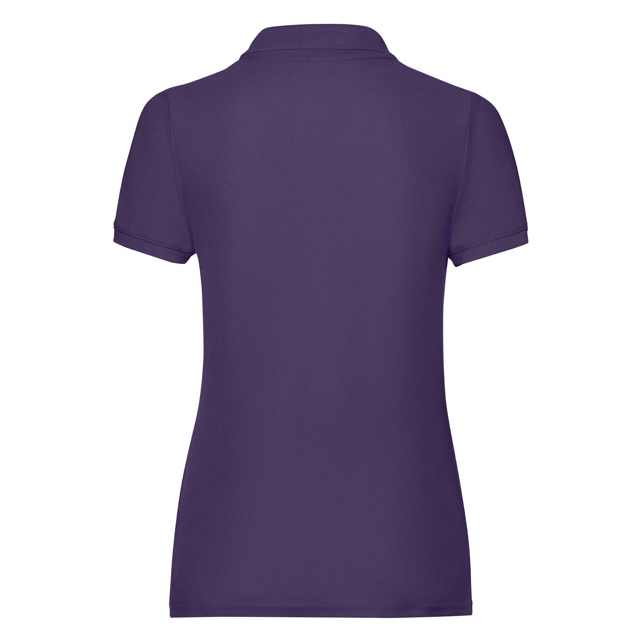 Fruit of The Loom - Women's Short Sleeve Polo Shirt, pink, M