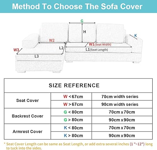 Miniatura 6 de Taiyang Funda para sofá modular, funda protectora de terciopelo para sofá en forma de L, fundas de sofá para niños, perros, gatos, amantes de las
