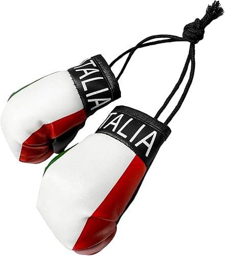 Miniatura 10 de 1 par de mini guantes de boxeo para espejo de automóvil, novedosos guantes de boxeo en miniatura, accesorios para colgar espejos de automóvil,