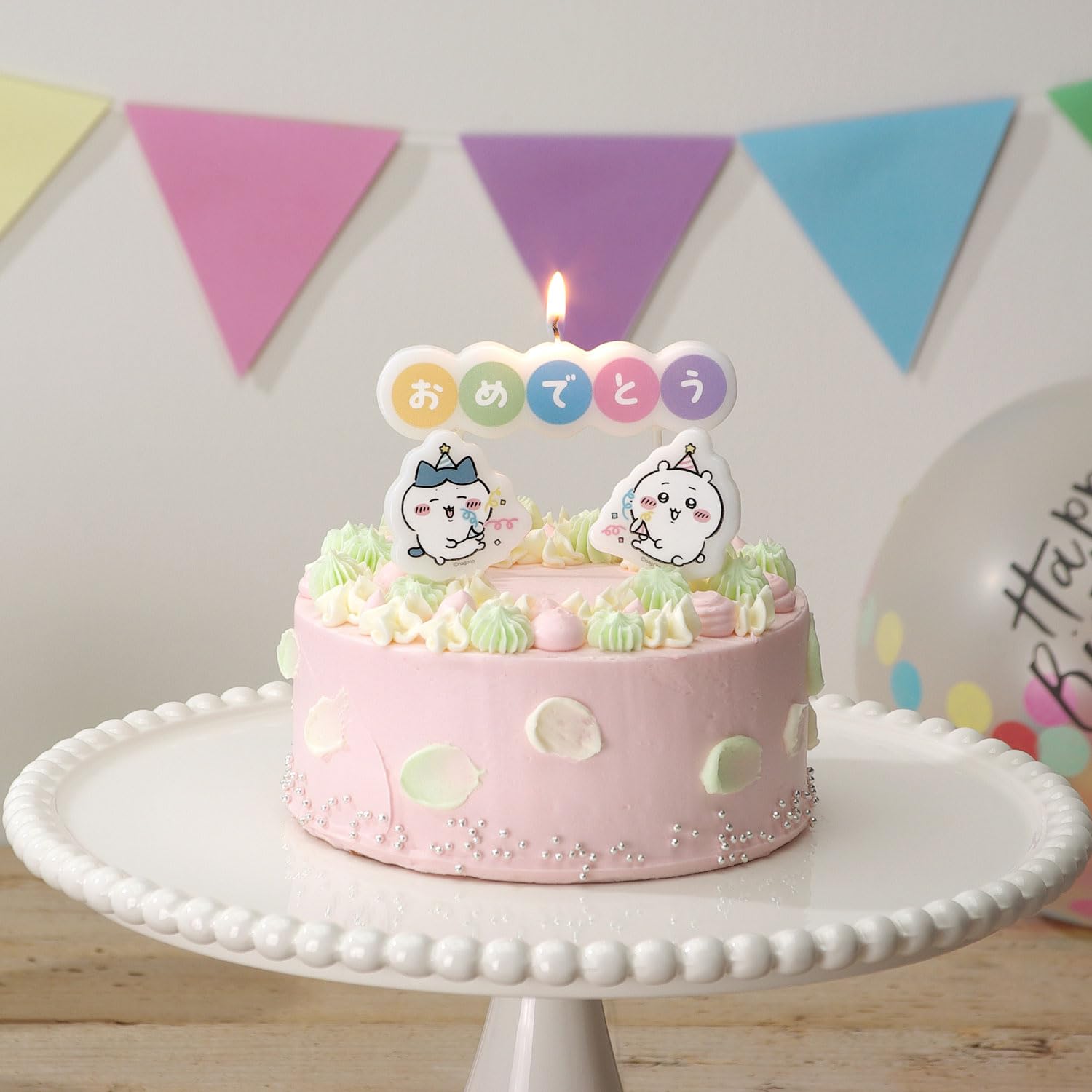 Amazon.co.jp: カメヤマ ちいかわ おめでとうキャンドル 1セット
