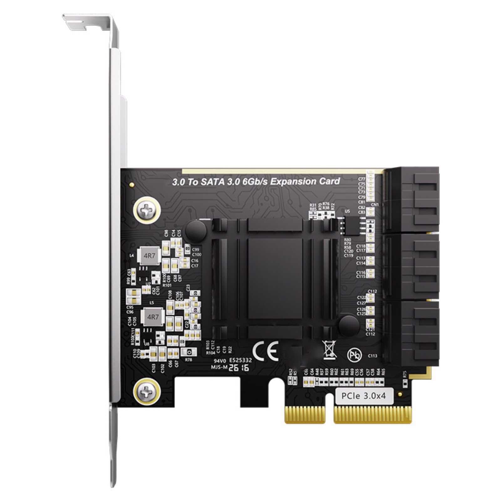 Scheda di espansione PCIExpress a 6 porte SATA3.0 per sistemi operativi multipli compatibili con computer desktop
