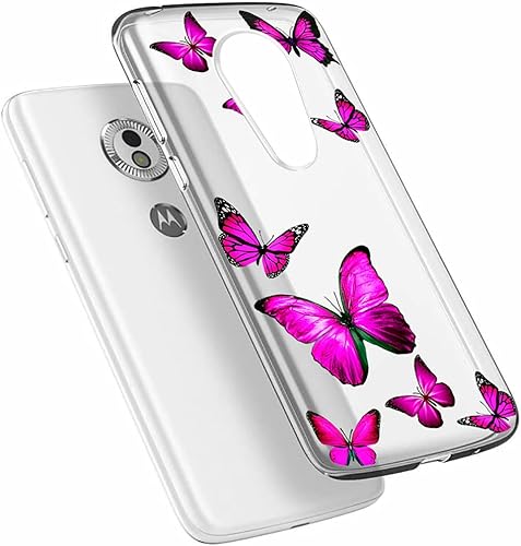 Miniatura 5 de Funda de teléfono para Moto E5 PlayMoto E5 GoMoto E5 Cruise para niñas, transparente y delgada a prueba de golpes, flexible TPU trasera funda