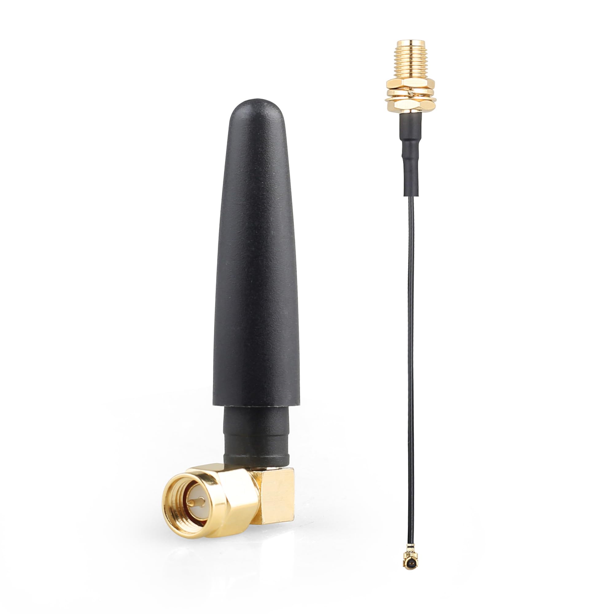 2.4GHz Bluetooth WiFi Antenna 2dBi SMA Male (Pin) with U.FL to SMA Female Pigtail RF1.13 Cable 30cm for Amplifier Board-image-29