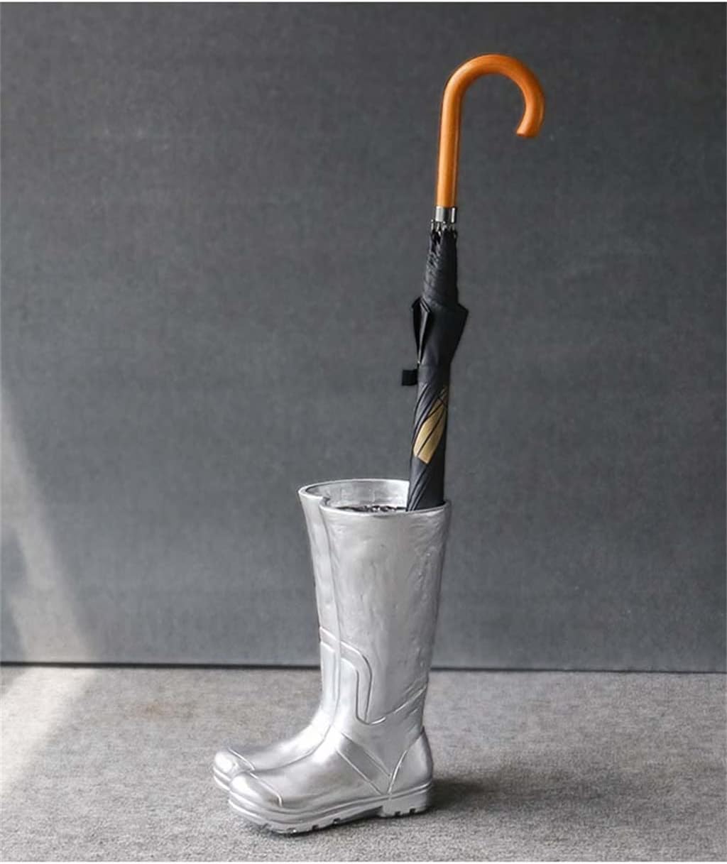 Shoe Umbrella Stand Rain Gear Bucket Home Decoration Statue Handicraft Vase Storage Umbrella Stand(E)