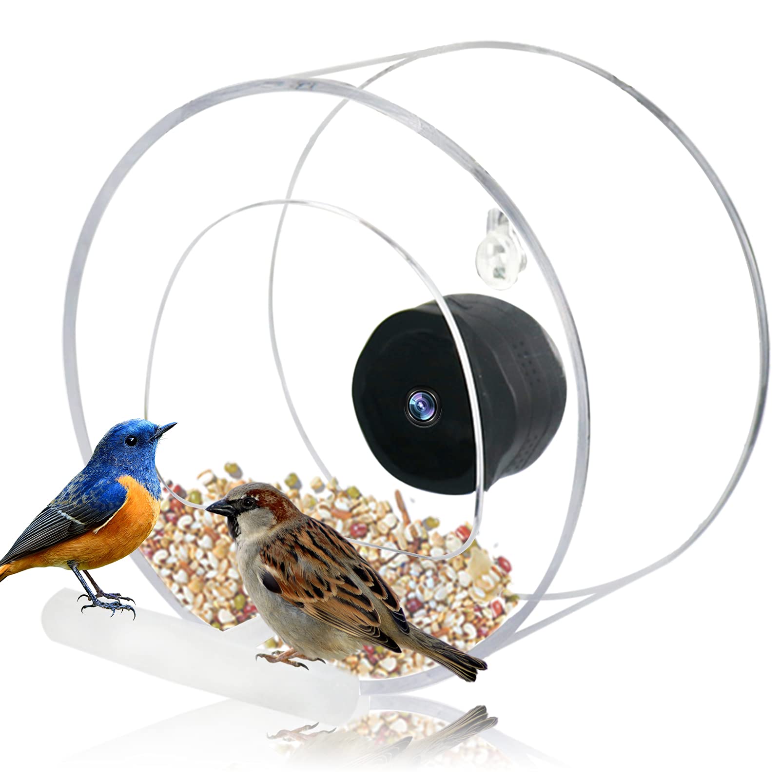 Miwasion Bird Feeder Camera,Smart Bird Feeder,Bird Feeder House with