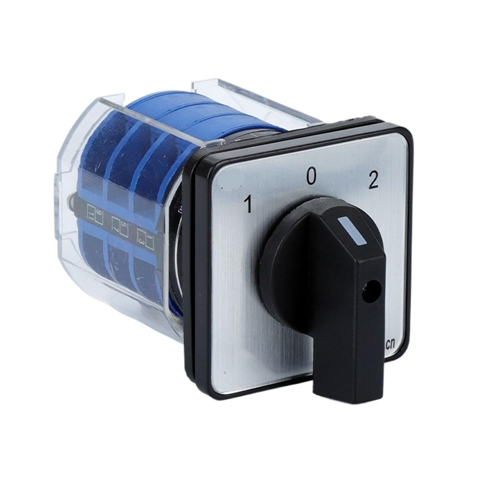 YWZVBSDCS LW26-32/3 Changeover Rotary Cam Switch With Plastic Cover 660V 32A 3 Poles On-Off-On Control Motor LW28 YMW26(102)