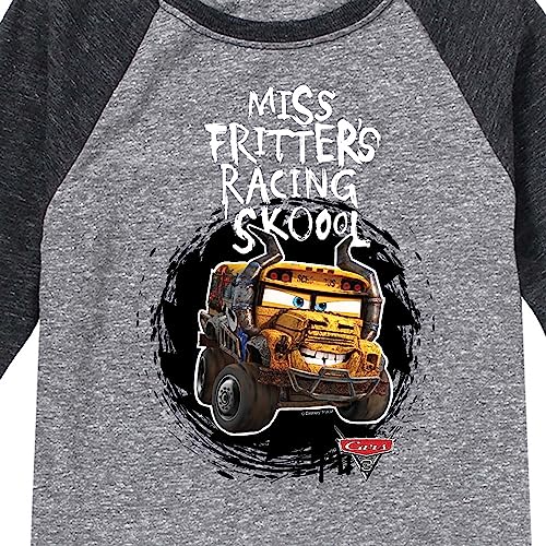 Disney Cars - Miss Fritters School - Toddler and Youth Raglan Graphic T-Shirt3