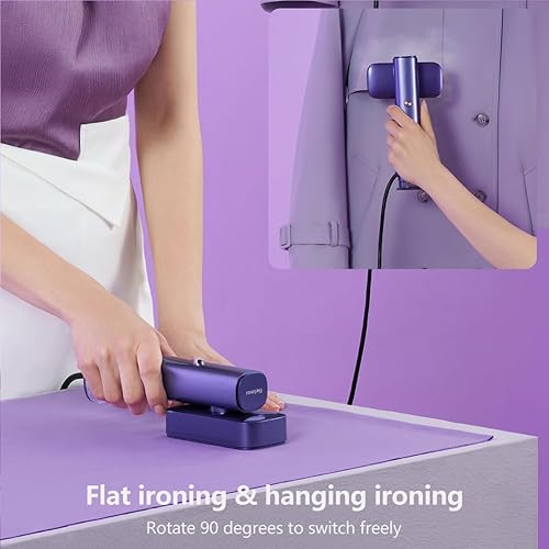 Miniatura 5 de G5 Steam - Vaporizador de mano profesional 2 en 1 para ropa y plancha para ropa, solo 1 libra ligeramente, 10 minutos de vapor continuo 1200 W