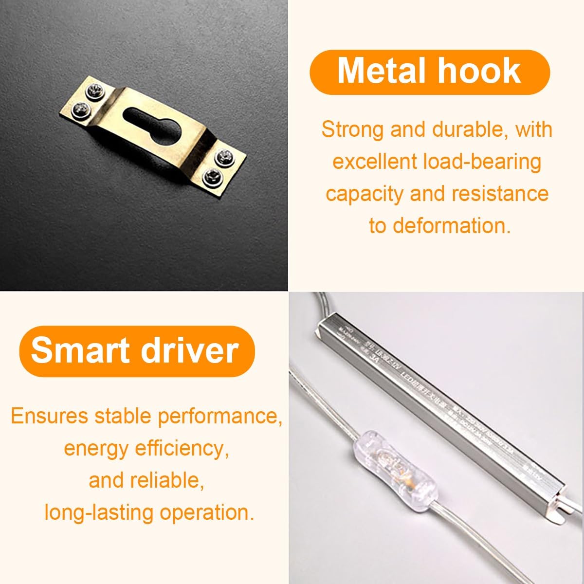Reloj de pared decorativo con luz LED, movimiento silencioso, diseño geométrico moderno para decoración de sala de estar y dormitorio, sin tictac, fácil de instalar, elegante acento para el hogar