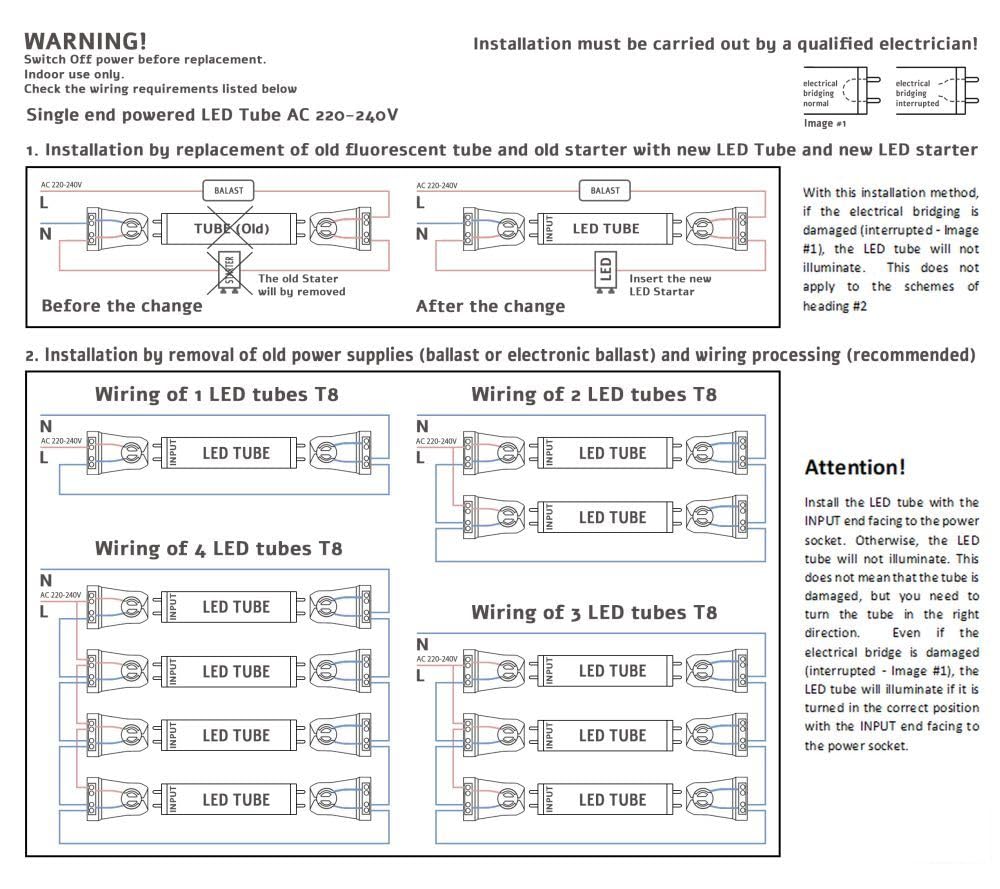 Lot de 5 tubes LED Samsung 18W 120 cm 4000K 160° lumière du jour