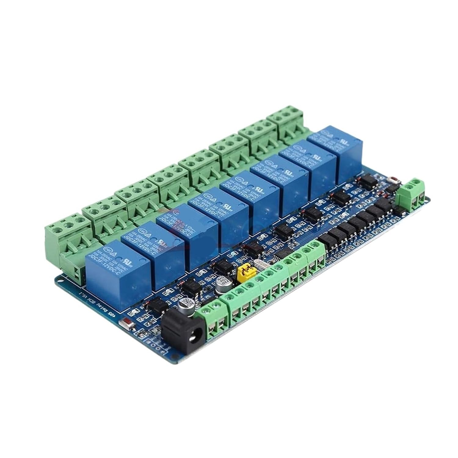 Relay Module PLC Modbus Rtu 8 Channel 12V Relay Module Switch Input/Output RS485 / TTL Communication Interface Relay 8 Relay Indicator Board