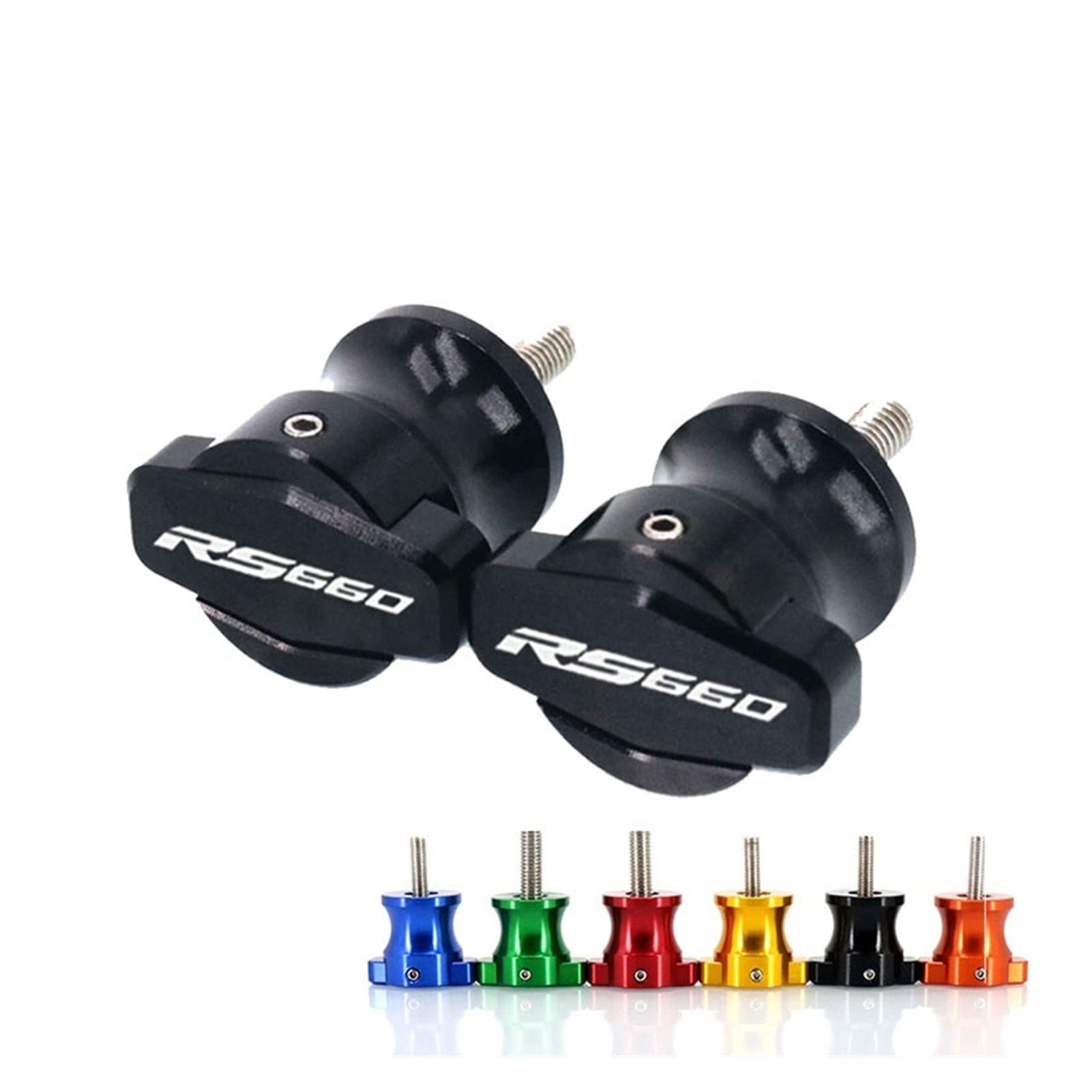 IRISZ Curseur Bras Oscillant CNC 6MM Pour Aprilia RS660 / RS 660 2020-2021 – Protection Anti-Chute Rouge Aluminium