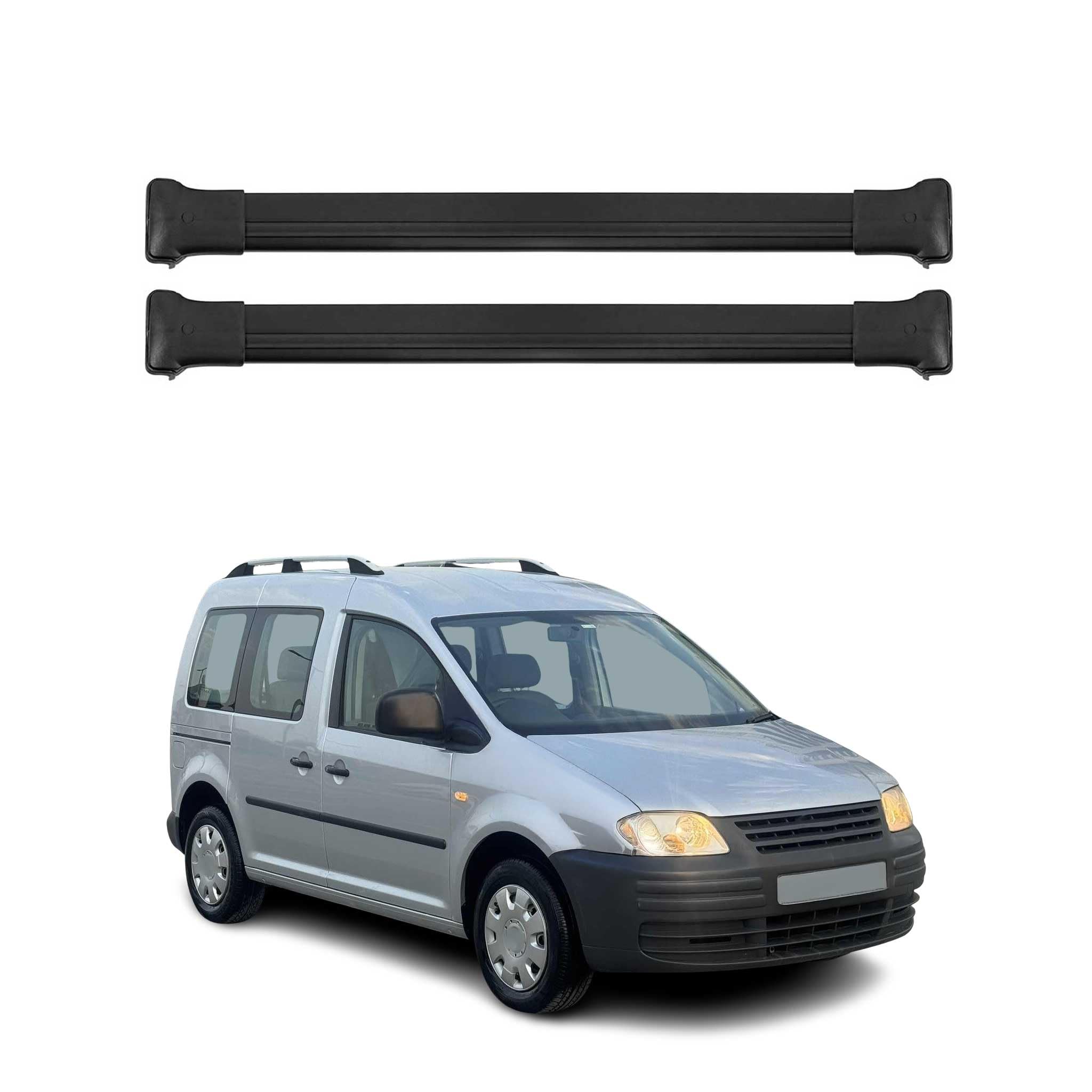 OMAC Barras de Techo Transversales de Aluminio para VW Caddy III 2003-2020 – TÜV/DIN 75302