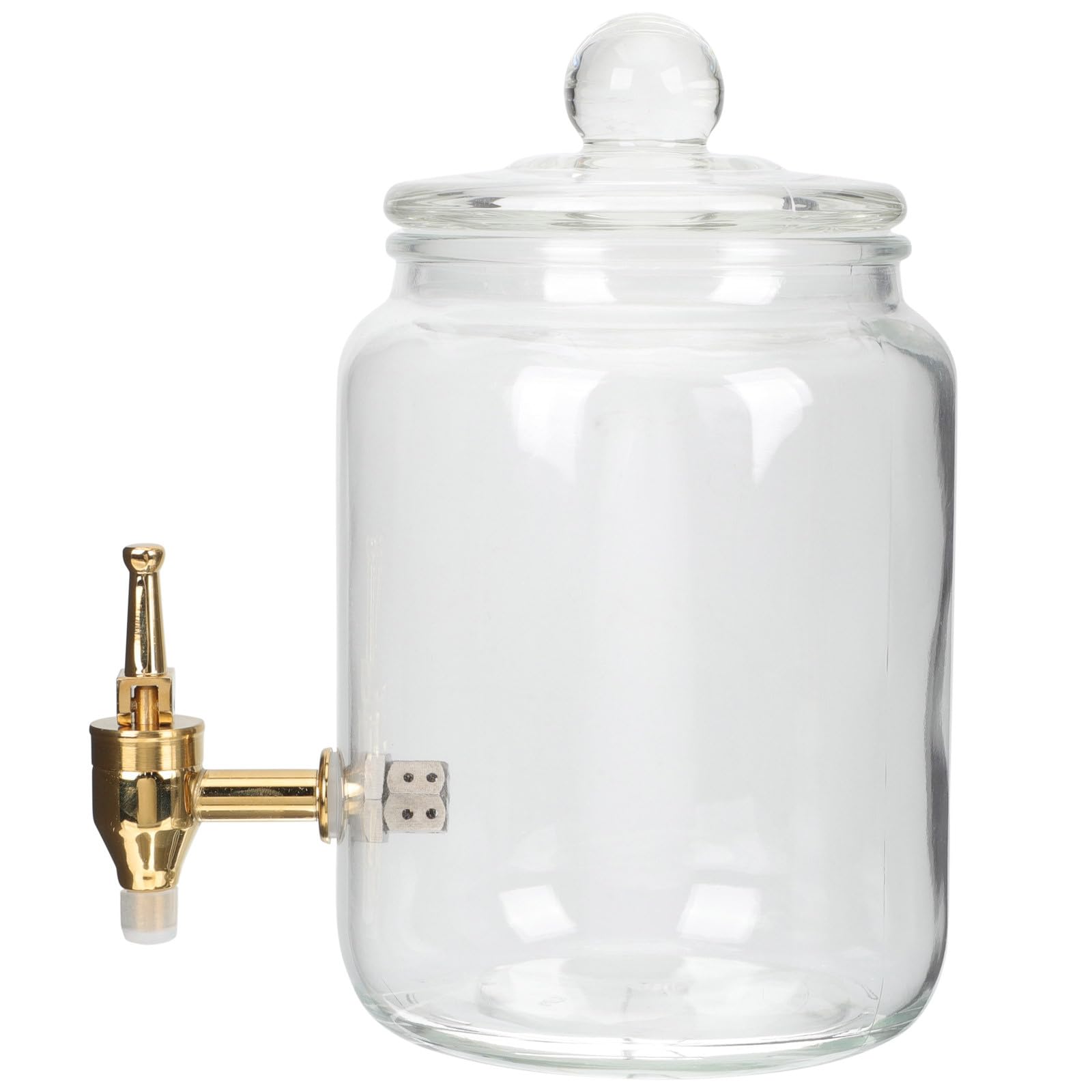 Generic Pot à Vin en Verre Transparent avec Robinet en Matériau Synthétique, Récipient Hermétique pour Conserver les Boissons Plus Longtemps, Préparation Service