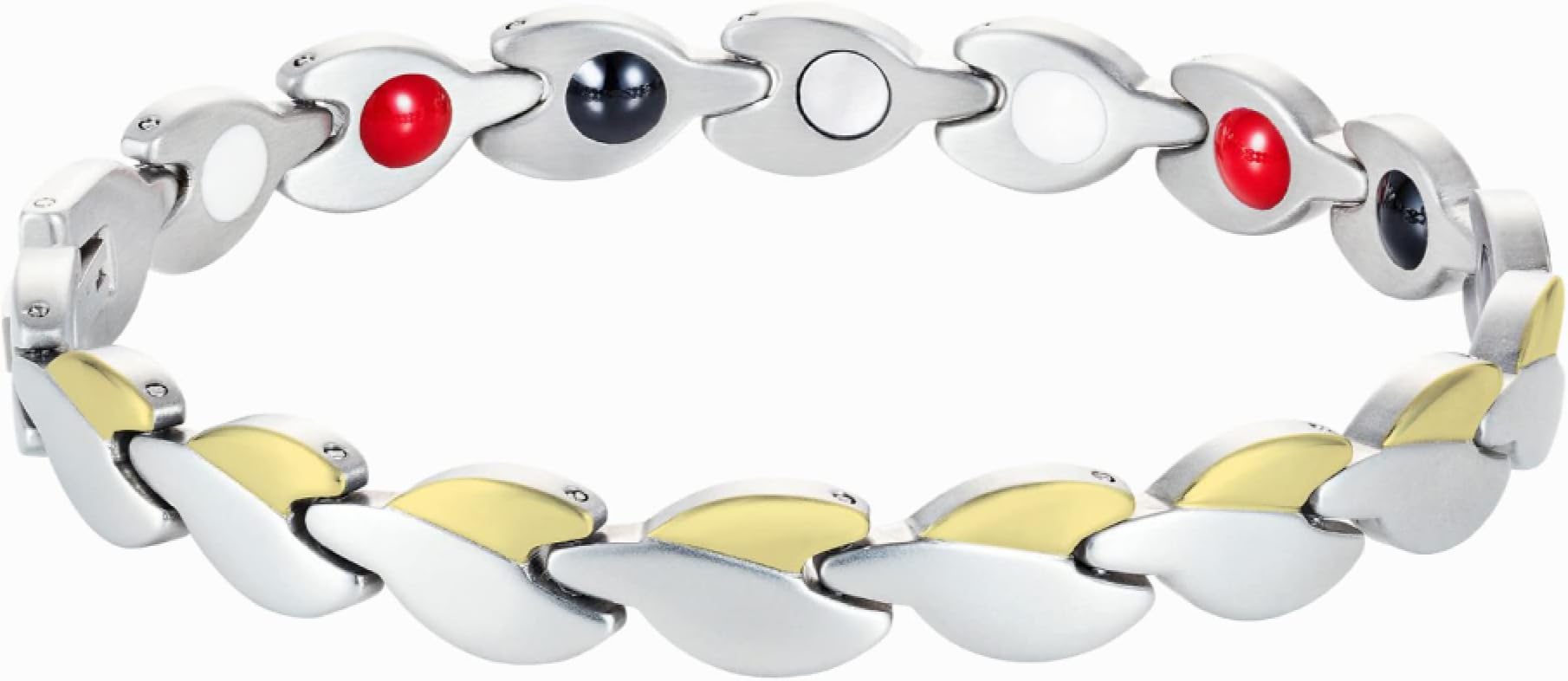 Rosian & LevineMagnetic Stainless Steel Link Bracelet for Men & Women