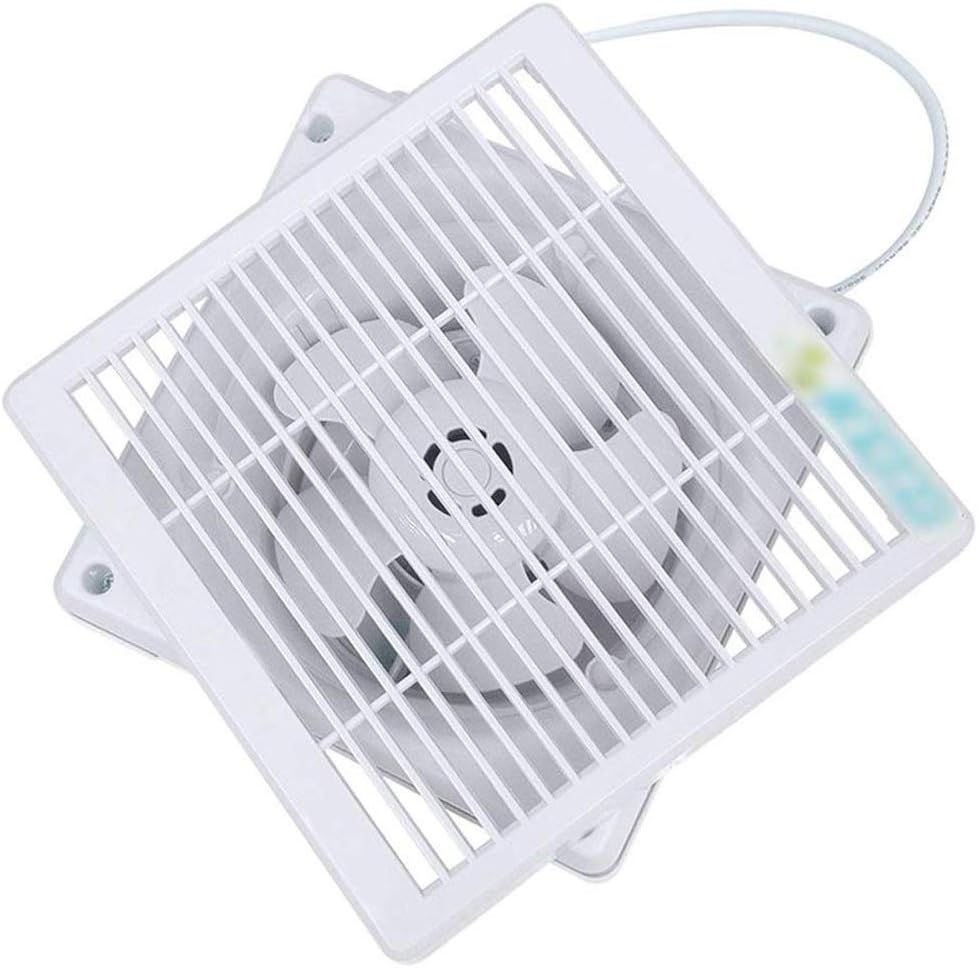 Ceiling and Wall Ventilation Fan, White Plastic Very Quiet Ceiling Bathroom Exhaust Fan