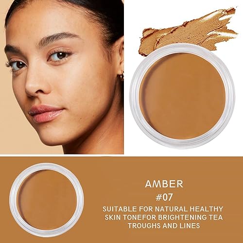 Miniatura 8 de Kaely 2 piezas de abrillantador para debajo de los ojos, ocultar iluminar ojeras, kit de paleta de corrector de cobertura completa, juego de brochas