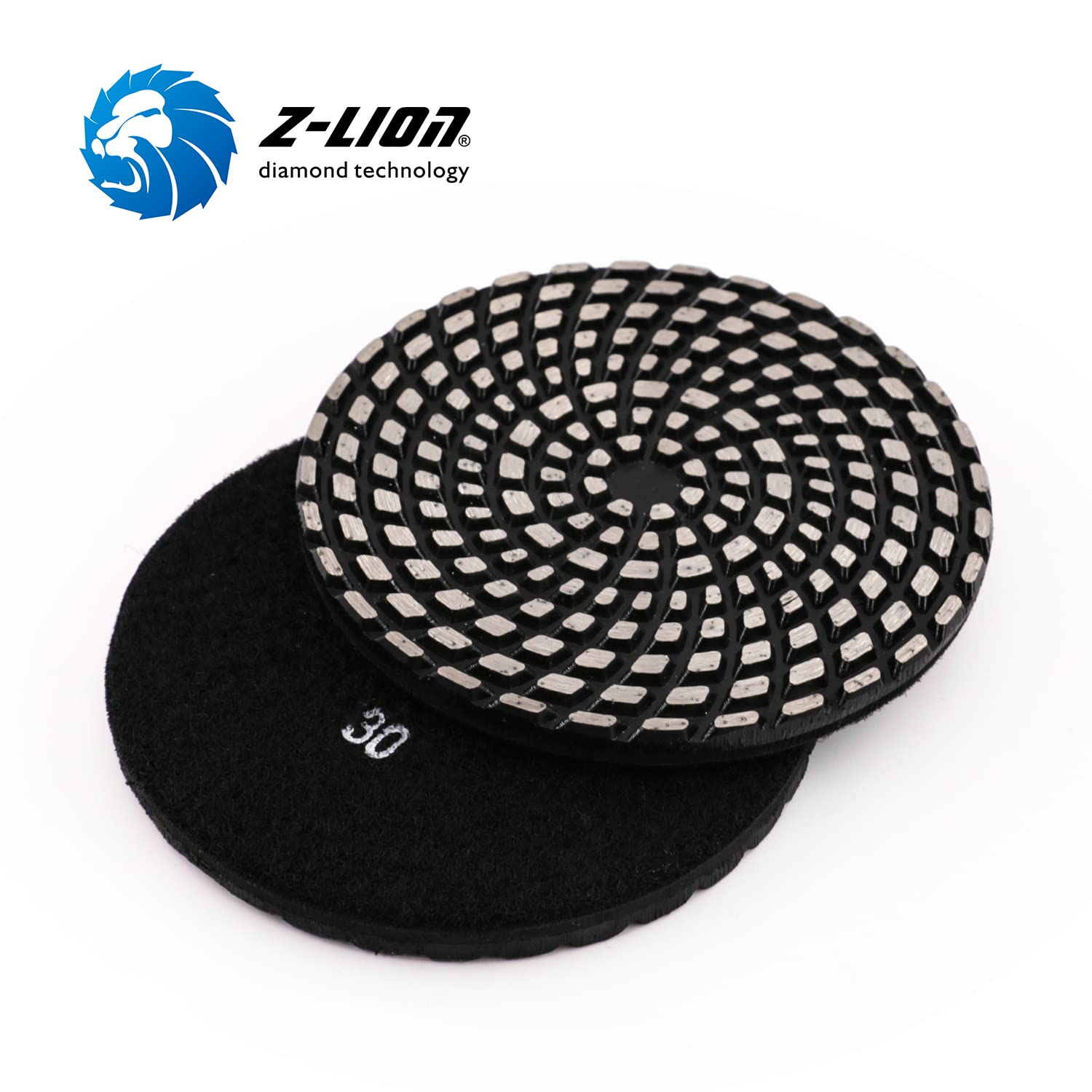 5 Inch Dry Wet Metal Diamond Grinding Discs 30 Grit Concrete Polishing Pads