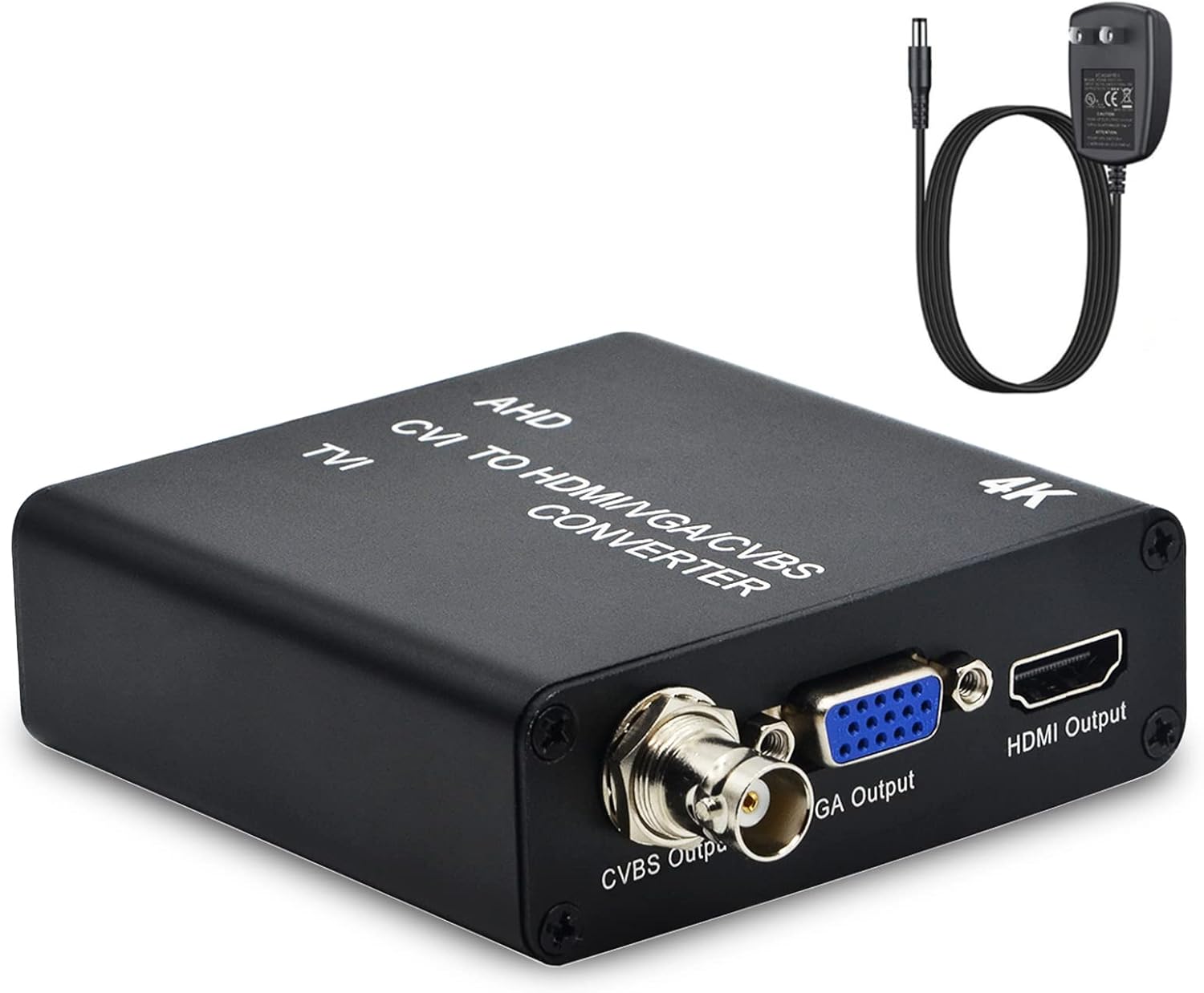 4K TVI/AHD/CVI zu HDMI/CVBS/VGA Video Konverter, Unterstützt 1 Kanal ...