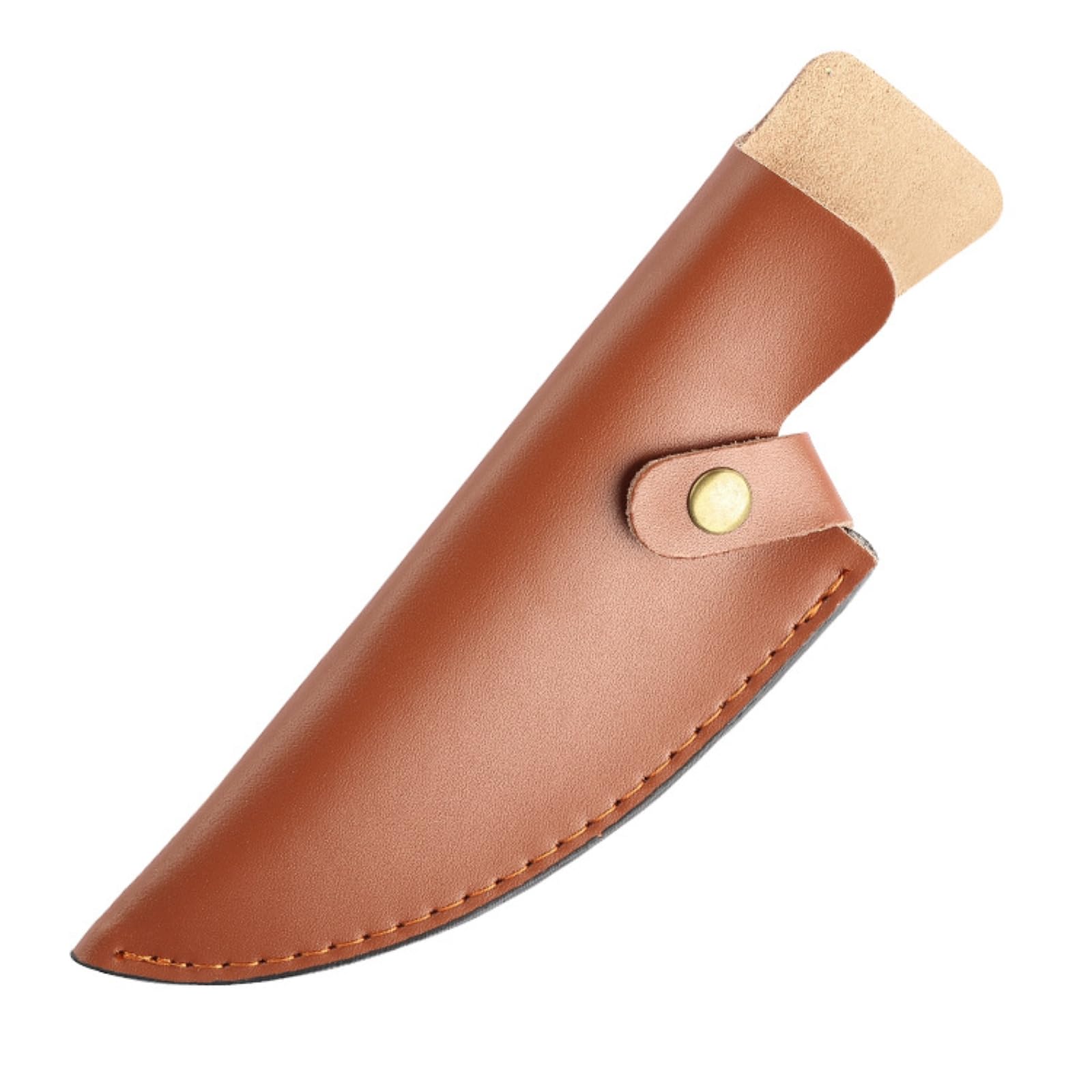 1 Pc Knife Sheath, Cowhide Knife Sheath for 6 Inch Boning Knife,Leather Knife Sleeve, Knife Sheaths, Handmade Leather Sheath, 6-inch Cowhide Sheath (Brown)