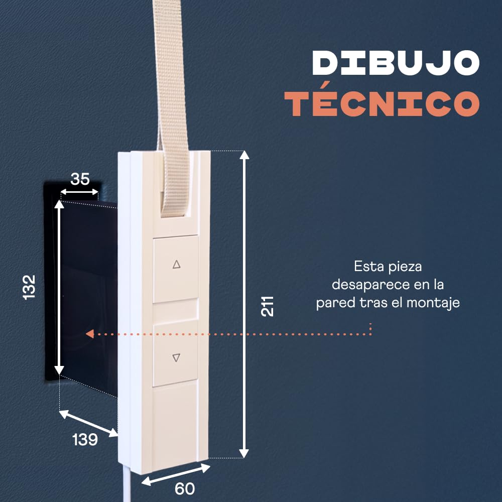 HOMEPILOT - RolloTron Pure | Motor eléctrico para persianas enrollables. Accesorio Smart Home - ¡también apto para instalaciones posteriores! Capacidad de carga: 45 kg