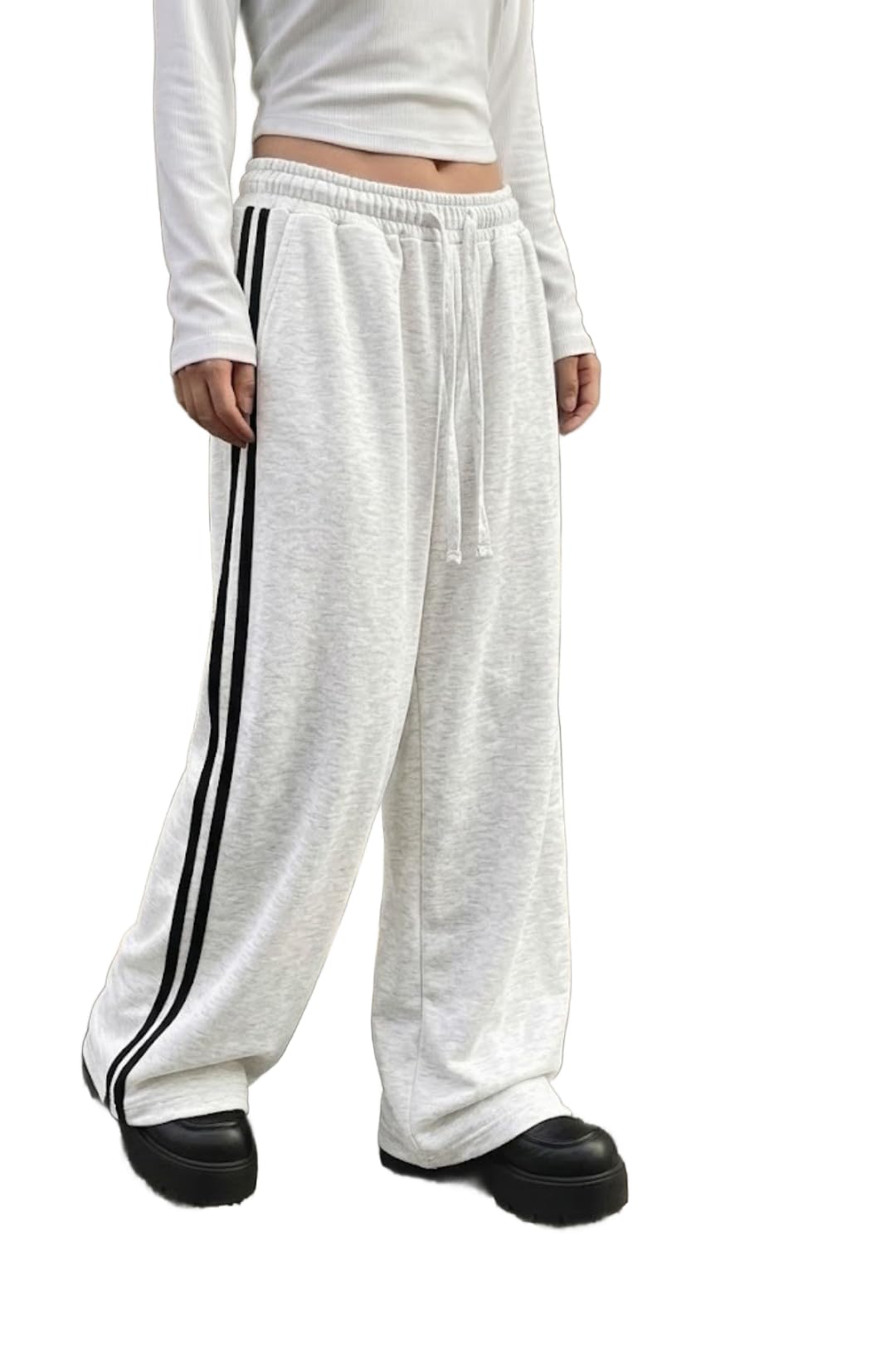 dockstreet Track Pant for Women || Baggy Fit || Track Pants || Full Elastic Jogger Track Pant ||-picture-39