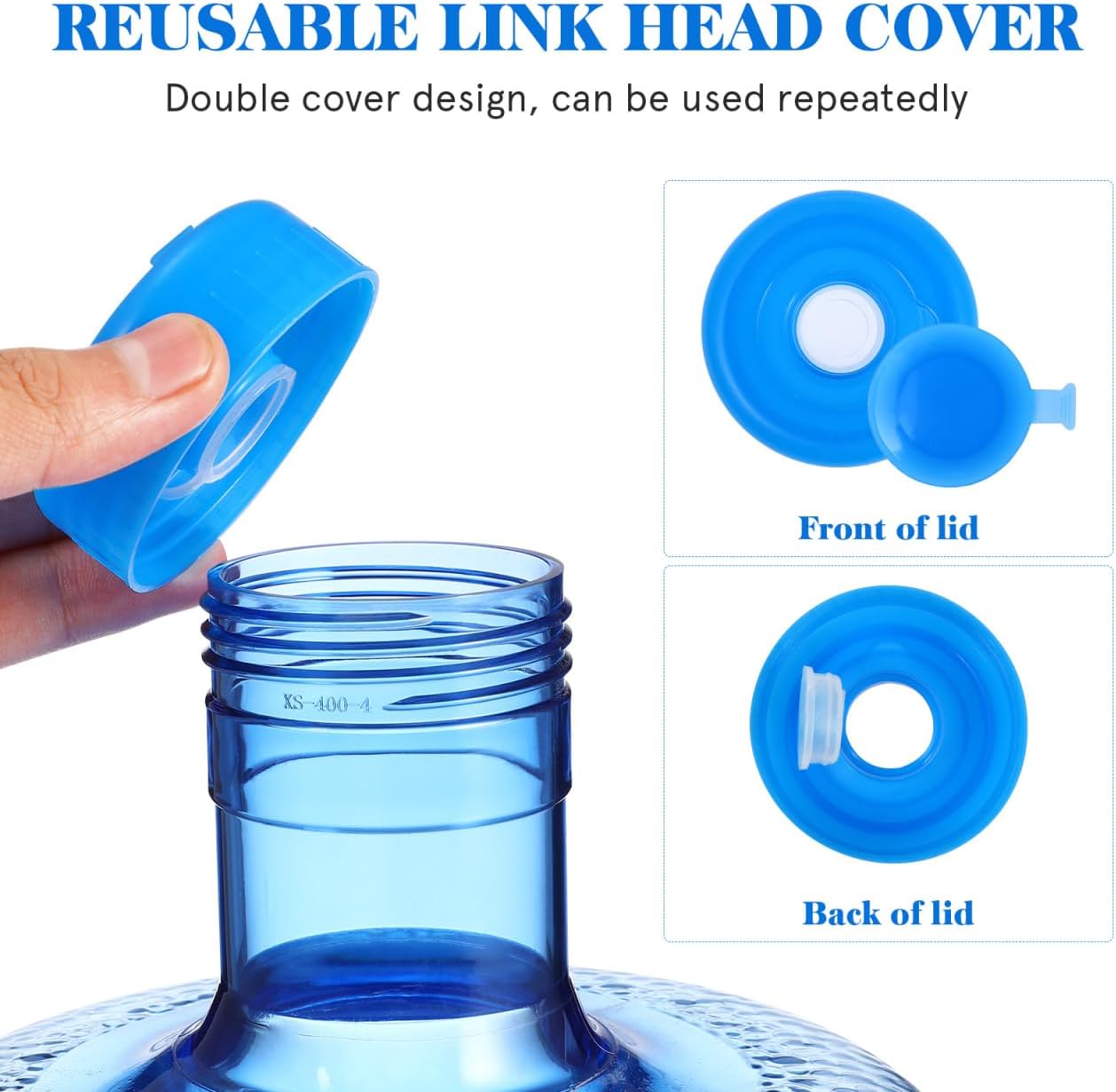 Water Bottle 2 Gallon Portable Water Containers with Handle Large Capacity Large Reusable Motivational Jug for Camping Outdoor Sports Travel - Image 4