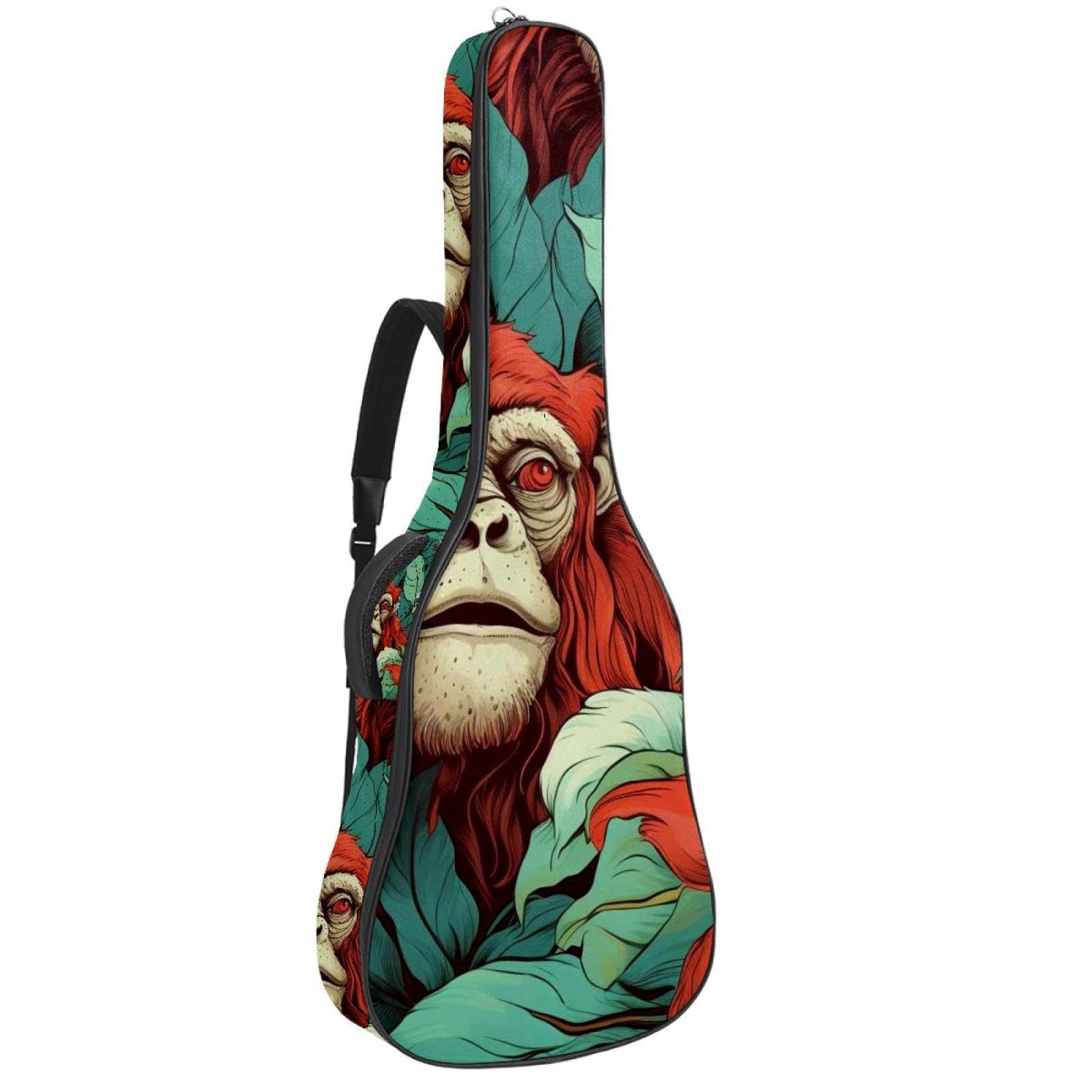 Sac pour guitare acoustique 104 cm imperméable multicolore à poches - 8