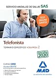 servicio telefono fijo  Telefonistas del Servicio Andaluz de Salud. Temario específico Volumen 2