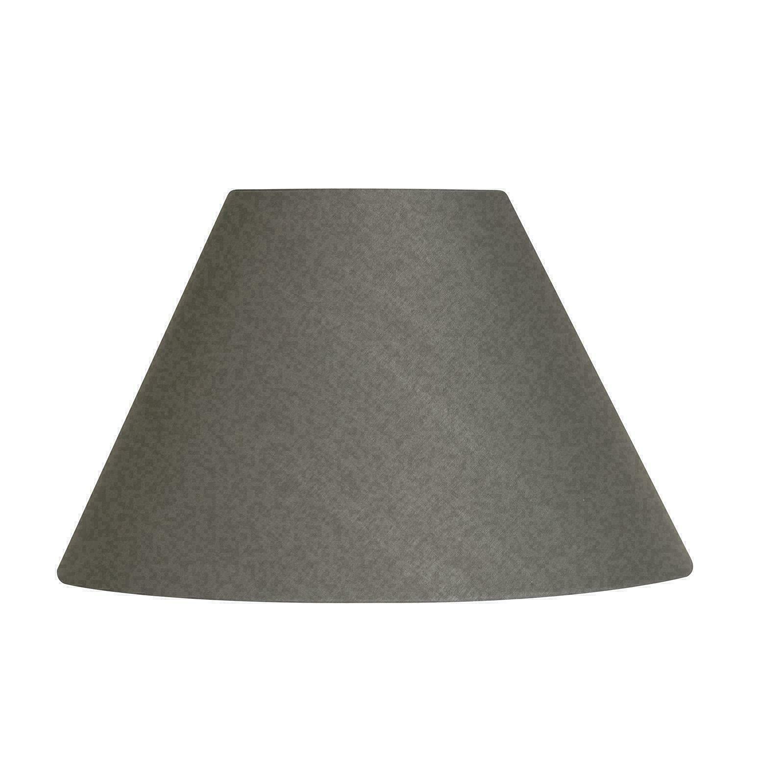Luxury Home Room - Living Décor - Dual Textured- Coolie Fabric- Lampshade - Perfect Lighting - Purpose Floor Ceiling Table Lampshade - Practical & Eye-Caring - Perfect Lighting (Grey, 23 cm)