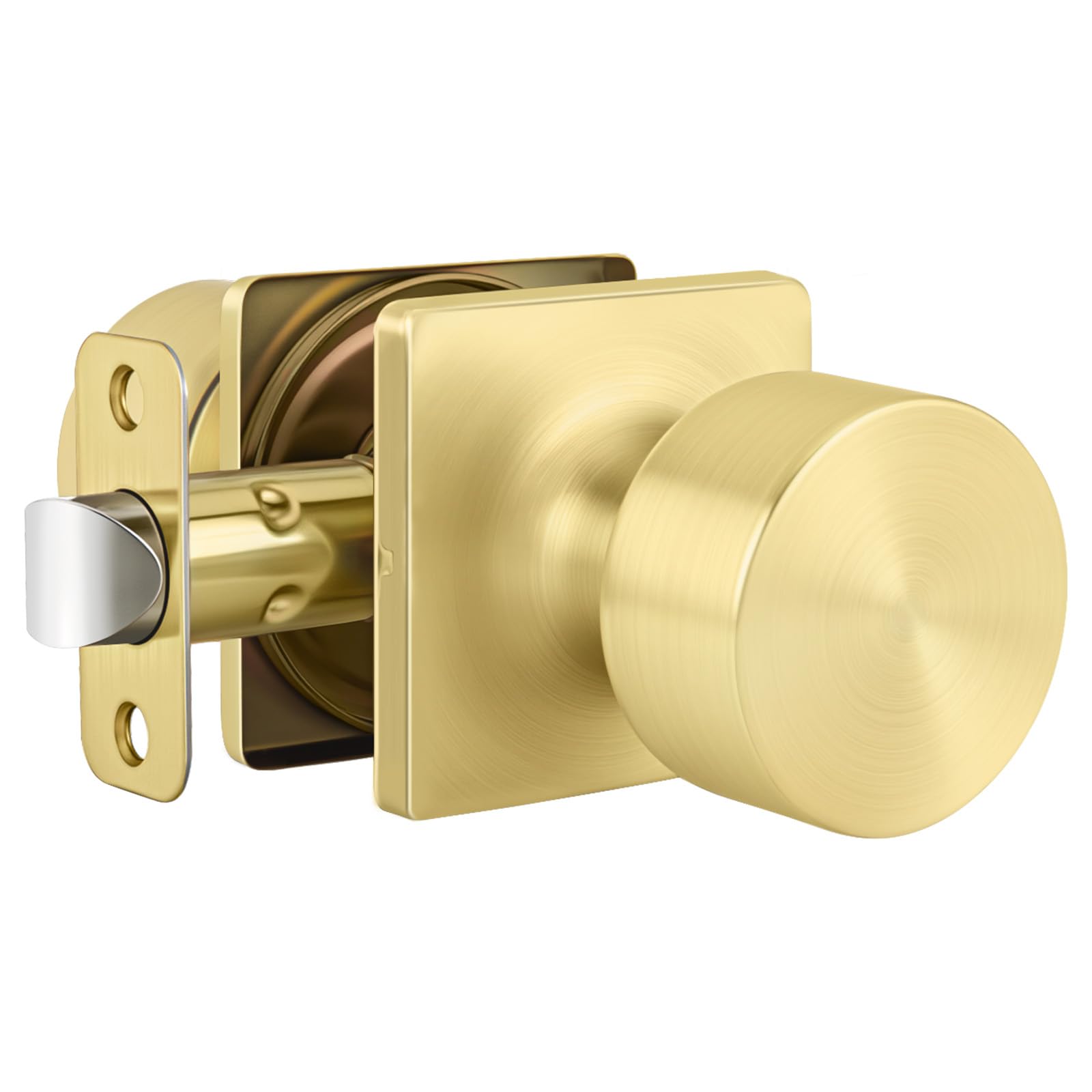 Black Door Knobs with Lock - 10 Pack -18