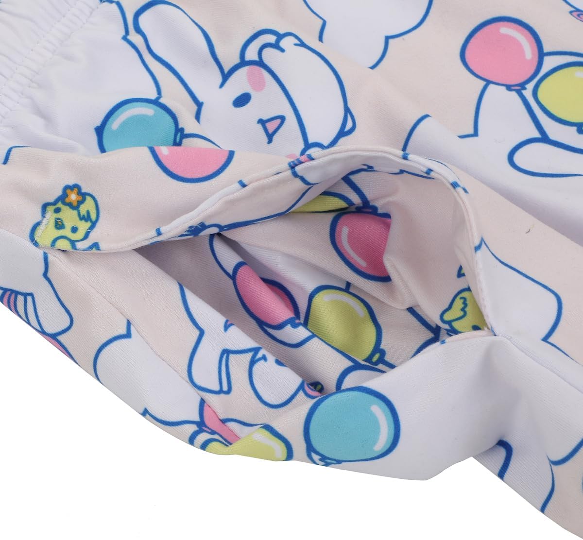 Bioworld Cinnamoroll Adult Womens Sleepwear Set with Short Sleeve Tee and Sleep Pants - Image 7