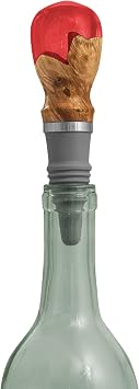 Savannah Silicone Bottle Stopper with 3/8 x 16 tpi Threaded Post For Attaching Hand Made or Lathe Turned Handles (Gray, 10)