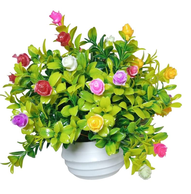 Aadya Divya Enterprise Artificial Bonsai Table Top Plant with Pot for Home & Office Dcor